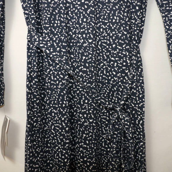 French Connection Polka Dot Jersey Dress Size L - Picture 9 of 10